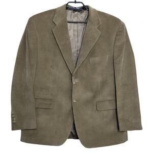 Chaps Ralph Lauren Corduroy Sport Coat Size 44S Blazer Brown